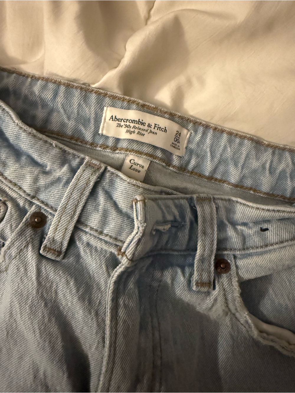 Abercrombie & Fitch Men’s Light Wash Slim Jeans